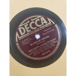 Gene Krupa 78rpm Single 10-inch Decca Records #18114 Blues Of Israel E/E